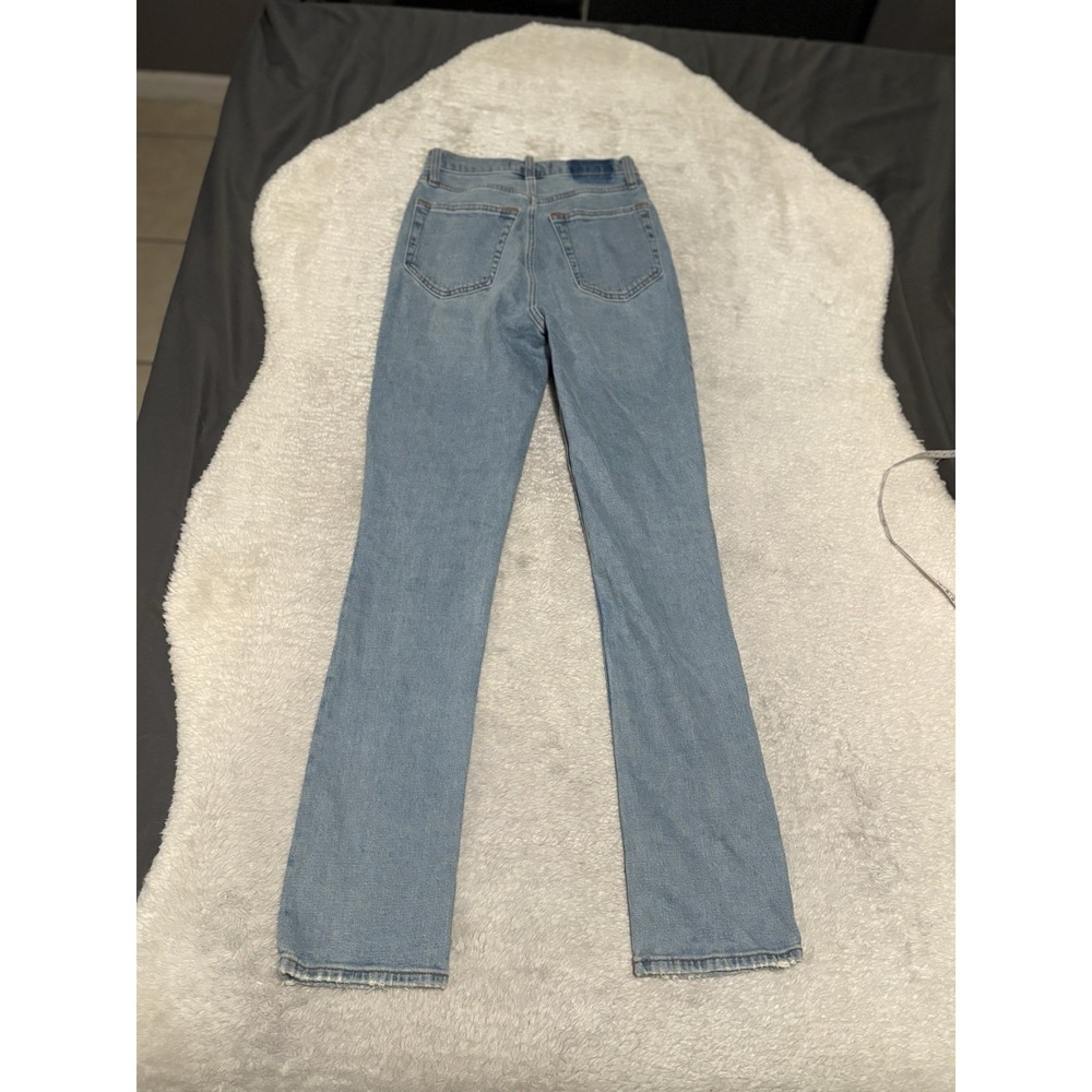 Abercrombie & Fitch 90s Slim Straight Ultra High Rise Jeans Size 24 00R Pants St - Picture 2 of 11